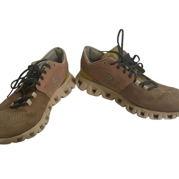 On Cloud X Running Shoes - Women's Size 8 - Mocha/Sand - Picture 10 of 16